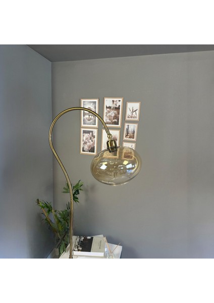 Solvia Cam Bal Rengi Soru Işareti Gövde Lambader Modern Oturma Odası Uyumlu indirimleri