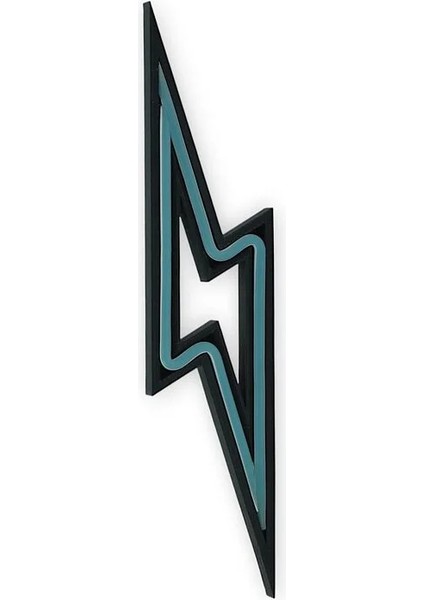 Yıldırım Şimşek Neon LED 3D Baskı Buzmavi fiyatları