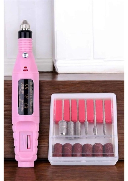 Elektrikli Manikür Pedikür Törpü Seti Protez Tırnak Nasır Temizleyici - FEİ6493-4738