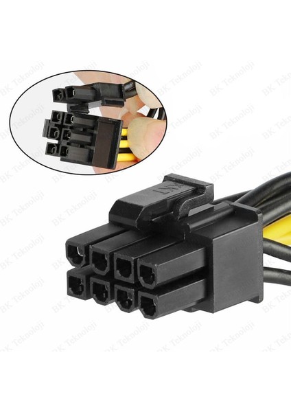 Pcı-E 8 Pin Dişi - 2 x 8 Pin (6+2) Erkek Ekran Kartı Kablo Çoklayıcı indirimleri