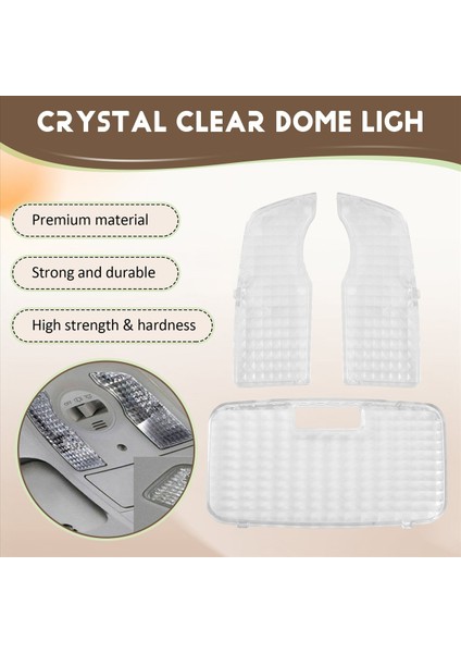 3pcs Araba Kristal Berraklığında Iç Harita Toyota Prius Için Işık Okuma Işık Kapağı 2010 - 2015 (Yurt Dışından) indirimleri