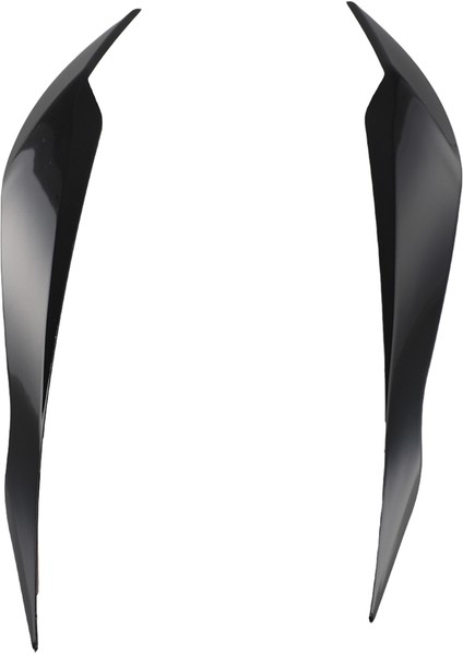 2pcs Parlak Siyah Ön Far Kapağı Kafası Işık Lambası Göz Kapağı Kaş Döşeme Abs -Bmw F30 F35 2013-2019 (Yurt Dışından)