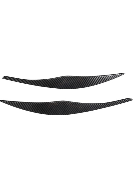 Bmw 3 Serisi Için E90 E91 320I 330I 2005-2012 Ön Far Kapağı Garnitür Strip Kaş Kapağı Döşeme Çıkartması Karbon Fiber (Yurt Dışından)