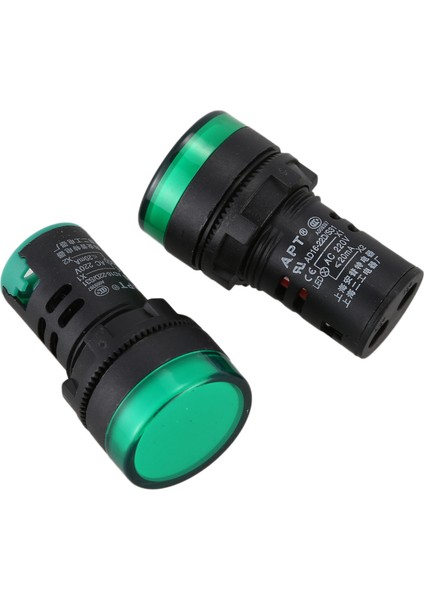 6 Pcs AC220V Yeşil LED Güç Göstergesi Pilot Sinyal Işık Lambası 22MM Dia (Yurt Dışından) modelleri