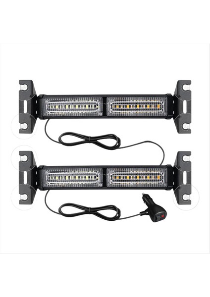LED Acil Strobe Light 18 Yanıp Sönen Araba Uyarı Işık Güvenliği Ön Camlar Araba Atv Utv Kamyonu Için 12-30V (Yurt Dışından)