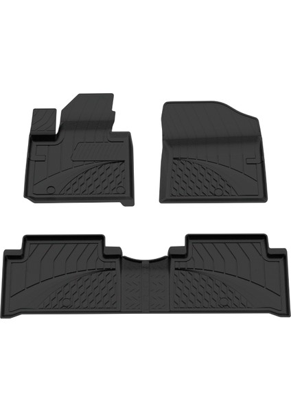 Hyundai Santa Fe Hybrid 2020+ Uyumlu Sahler Araca Özel 4.5D Havuzlu Oto Paspas - Santa Fe Hybrid - Lux Seri