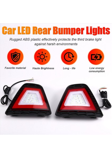 Araba LED Arka Tampon Işıkları Gündüz Koşu Işıkları Fren Işıkları Turn Sinyalleri Honda Fit 2014-2017 Için Ters Işıklar (Yurt Dışından) fırsatları