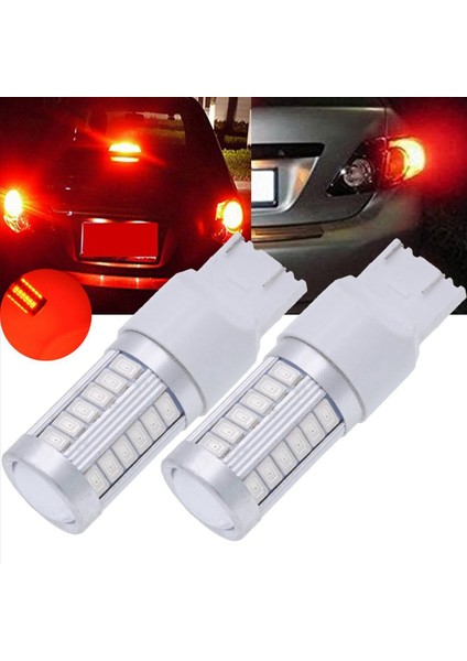7443 T20 LED Ampuller Kırmızı 900 Lümenler Süper Parlak Dönüş Sinyalleri Işık Frenini Durdurma Park Işığı Dc 12V 3 6W (10 Paket) (Yurt Dışından) fiyatları