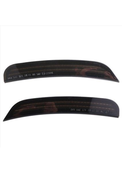 Araba Ön Çamurluk Lambaları Amber LED Yan Işaretçi Işık Füme Lens Su Geçirmez Gösterge Işığı Chrysler 300 2015-2022 (Yurt Dışından)