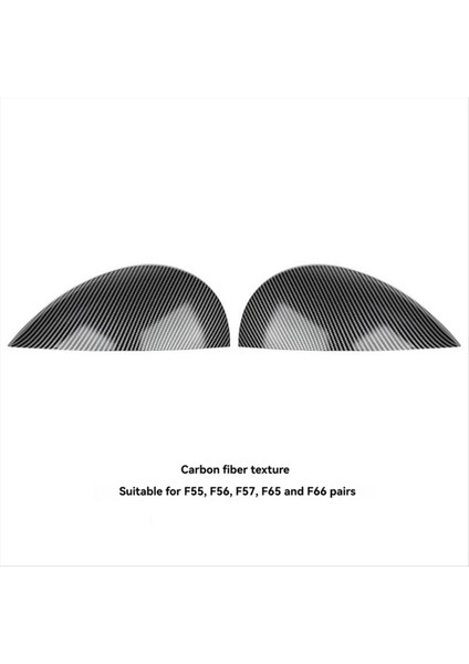 Araba Far Dekorasyon Trim Göz Kapağı Kaş Kabuğu Mini F54 F55 F56 Clubman Cooper 2014- Karbon Fiber (Yurt Dışından) modelleri