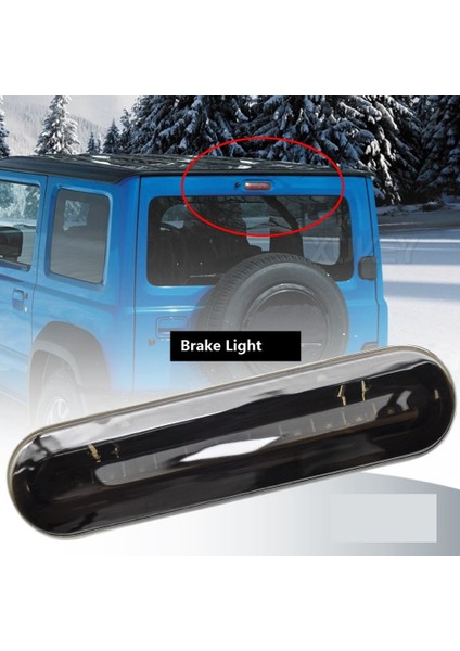 LED Arka Fren Lambası Merkezi Monte Edilmiş Durdurma Uyarı Lambası Suzuki Jimny JB64 JB74 2019-2021 Black Shell Kırmızı Işık (Yurt Dışından) modelleri