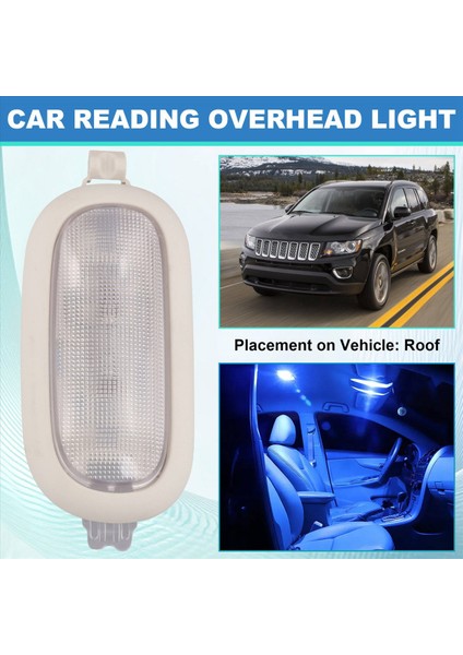 Arka Çatı Kubbesi Işık Okuma Harita Lambası 5JG55DW1AD 5JG55HDAAD 5JG58TL2AD Jeep Patriot Pusula Chrysler Sebring Bej (Yurt Dışından) indirimleri