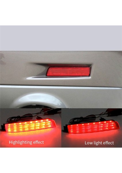 Araba Arka Tampon LED Kuyruk Fren Lambası Yansıtıcı Nissan Juke/murano/infiniti FX35 FX37 FX50 Için Açık Kırmızı Lens (Yurt Dışından) indirimleri