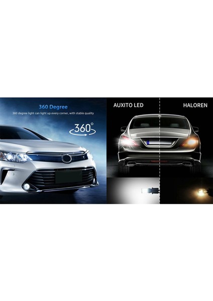 2pcs LED Ampul Geçiş Beyaz Amber Sinyal Işığı 4 Pcs ile Parlak Beyaz Kanbus LED Ampul Araba Ters Işıkları 912 921 (Yurt Dışından) fiyatları