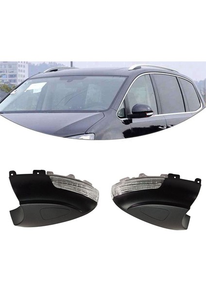 Araba LED Dikiz Aynası Dönüş Sinyali Gösterge Lambası Vw Tiguan 5n Mk1 Rline Sharan 2009-2016 5N0949101C 5N0949102C (Yurt Dışından)