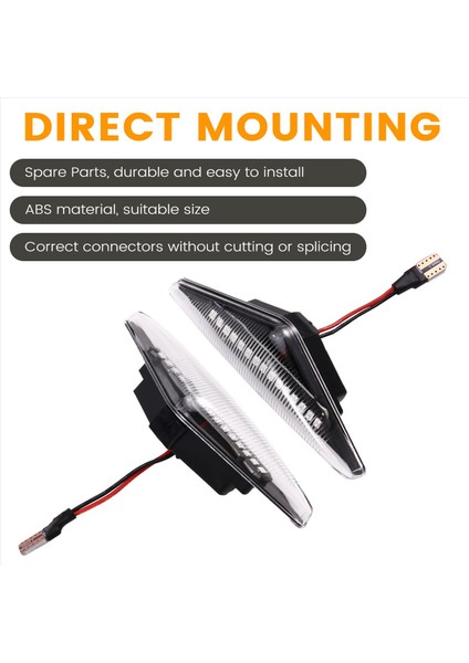 Ford Mondeo Mk3 2000-2007 Için Araba Dinamik LED Işaretleyici Işığı Işığı Işığı Lambası Işığı (Yurt Dışından) fırsatları
