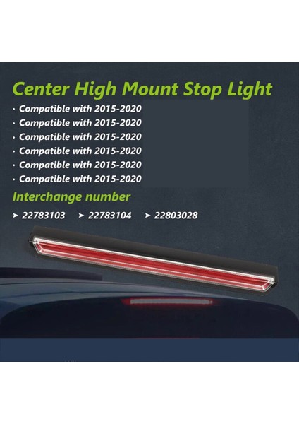 3 Fren Işığı Montaj Durdurma Lambası 22783103 22803028 Gmc Yukon Cadillac Escalade 2015-2020 (Yurt Dışından) modelleri