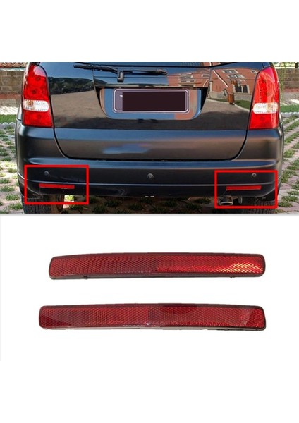 2x Araba Sağ Arka Tampon Reflektörü Ssangyong Için Assy Rexton Kyron 2006-2011 8390208B00 (Yurt Dışından) modelleri