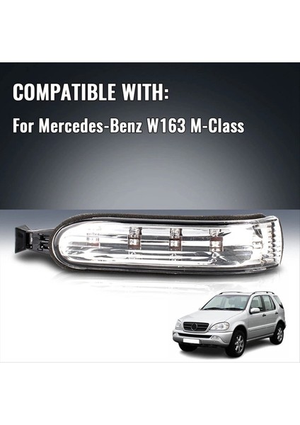 Yan Kapı Ayna LED Gösterge Işığı Mercedes ml Sınıfı W163 2002-2005 Dikiz Dönüş Sinyal Lambası A1638200621 Sağ (Yurt Dışından) fırsatları