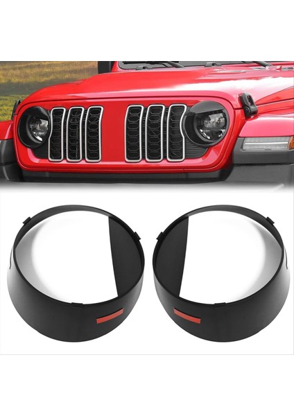 Ön Hafif Far Çerçeveleri Jeep Wrangler Jl &amp 4xe 2024 Aksesuarları Için Kızgın Kuş Tarzı Far Kapağı Döşeme (Yurt Dışından) modelleri