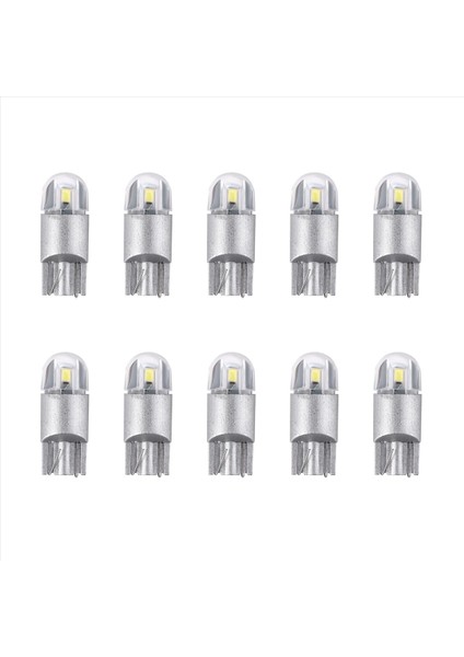 10PCS 6000K Canbus T10 168 194 W5W Dome Lisans Yan Işaretleyici LED Ampul Beyaz (Yurt Dışından)