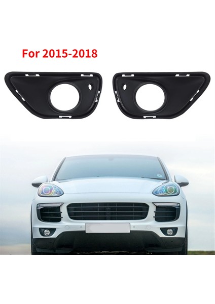 Porsche Cayenne 2015-2018 Için 1 Çift Ön Tampon Sis Lambası Işık Trim Kapak 95850582300 95850582400 (Yurt Dışından)