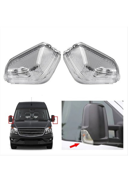 Ayna Göstergeleri Lens Dikiz Dönüş Sinyal Işık Lambası Kapağı Mercedes Sprinter Için W906 2006-2017 Vw Crafter 2006-2017 (Yurt Dışından) indirimleri