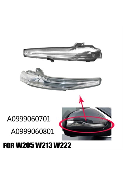 Araba Dikiz Aynası Dönüş Sinyali Lambası Mercedes-Benz W205 W213 W222 Yan Kapı Ayna Göstergesi Işık A0999060801 R (Yurt Dışından) fırsatları