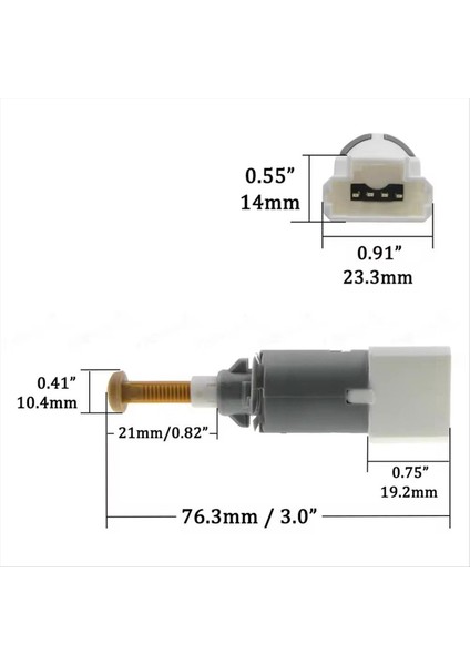 Araba Freni Lambası Anahtarı/durdurma Lamba Anahtarı 8200168238 Renault Clio Kangoo Megane Vauxhall Movano Nissan (Yurt Dışından) fiyatları