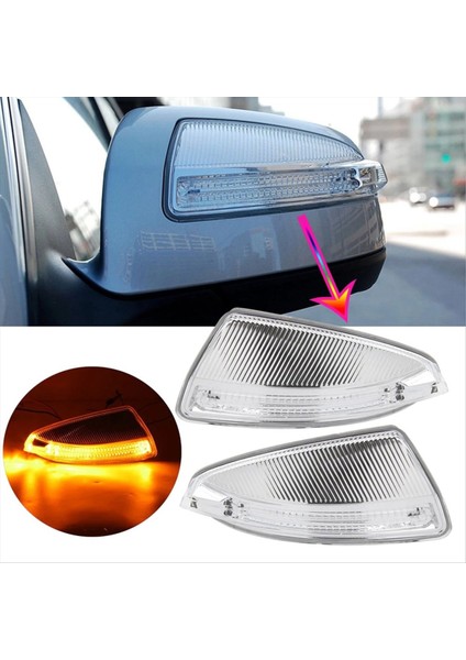 Yan Dikiz Aynası Dönüş Sinyali Lambası Mercedes-Benz W164 W204 W639 ML300 ML320 ML500 C250 C300 C350 (Yurt Dışından) modelleri