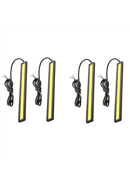 4 x Su Geçirmez Süper Parlak Araba Drl Sis Sürüş Lambaları Koçanı LED Açık Beyaz (Yurt Dışından)