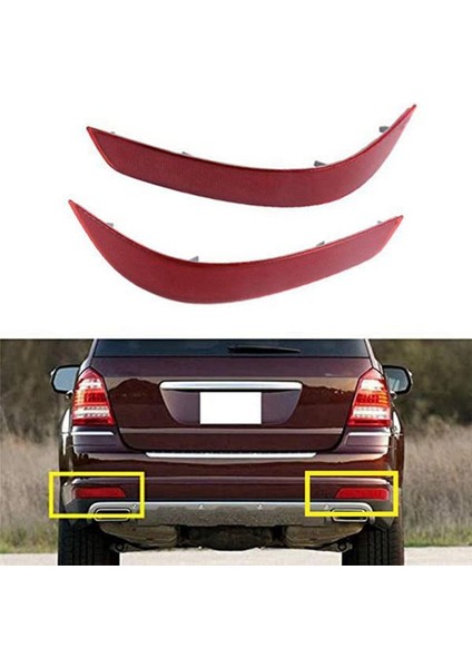 Araç Kırmızı Arka Tampon Işık Reflektör Kuyruk Lambası Uyarı Işık Reflektör Sis Lambası Mercedes Benz GL350 GL450 GL55 10-12 (Yurt Dışından) fırsatları