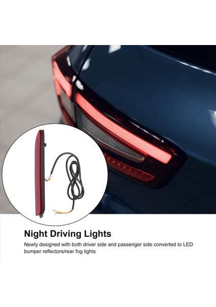 Toyota Camry Sienna Avalon Rav4 Wish Fortuner LED Arka Tampon Sis Işık Tayt Fren Durdur Işık Reflektör Sürüş Lambası (Yurt Dışından) indirimleri