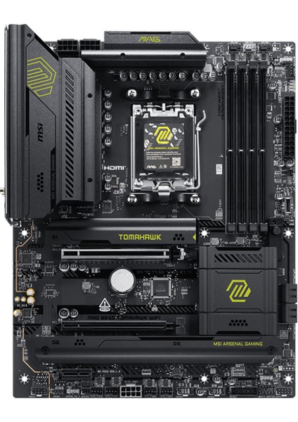 Msı MB Mag B850 Tomahawk Wıfı Am5 Ddr5 8200MHZ(OC) HDMI 3x M.2 USB 20GBS 5g Lan Wı-Fı 7 Atx fiyatları