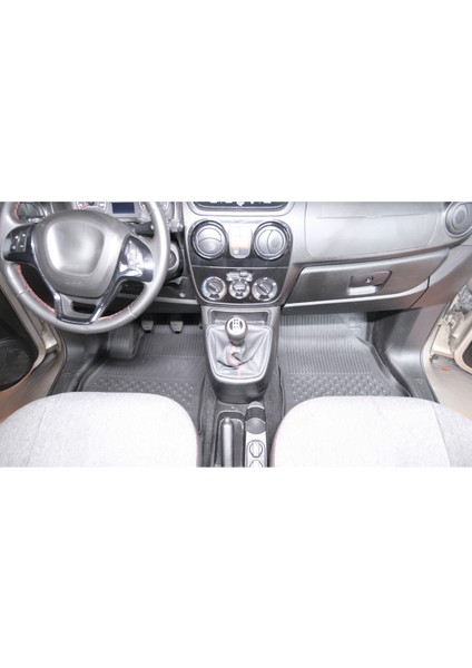 Peugeot Bipper Van 2'li 2007+ Uyumlu SAHLER Araca Özel 4.5D Havuzlu Oto Paspas - Bipper / Nemo / Fiorino