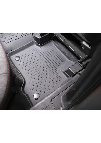 Peugeot Bipper Van 2'li 2007+ Uyumlu SAHLER Araca Özel 4.5D Havuzlu Oto Paspas - Bipper / Nemo / Fiorino