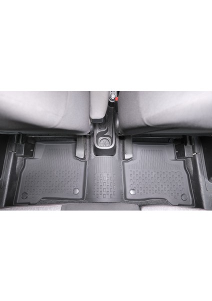 Peugeot Bipper Van 2'li 2007+ Uyumlu SAHLER Araca Özel 4.5D Havuzlu Oto Paspas - Bipper / Nemo / Fiorino