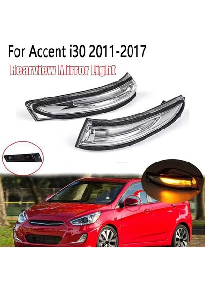 Hyundai Accent I30 2011-2017 Sol Dinamik LED Sinyal Işığı Sıralı Uzak Bakış Ayna Işığı (Yurt Dışından) fiyatları