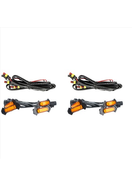 Toyota Için 2x Tacoma Trd 2016 -2020 Ön Izgara Aydınlatma LED Grille Lights Kit 4 Pc (Amber Shell Sarı Işık) (Yurt Dışından)