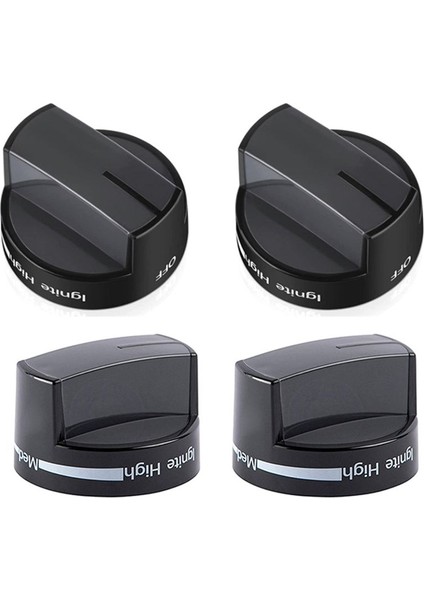 4x W10339442 Ocak Düğmesi, Ocak Yüzey Brülör Kontrol Düğmeleri (Yurt Dışından) modelleri