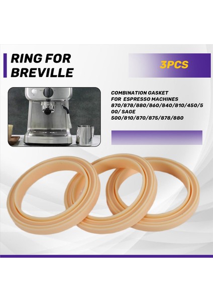 Breville Için 54 mm Silikon Buhar Halkası, 3'lü Grup Başlığı Contası (Yurt Dışından) indirimleri