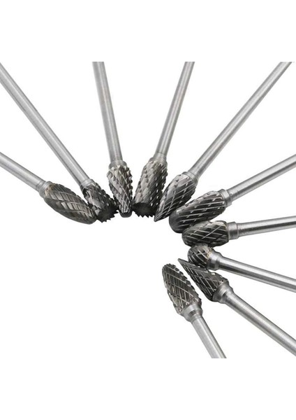 30PC 4 Inç Uzunluğunda Çift Kesilmiş Tungsten Katı Karbür Döner Çapak Seti 1/8 Inç (3mm) Shank Bükülme Matkap Ucu Döner Aletler (Yurt Dışından) fırsatları