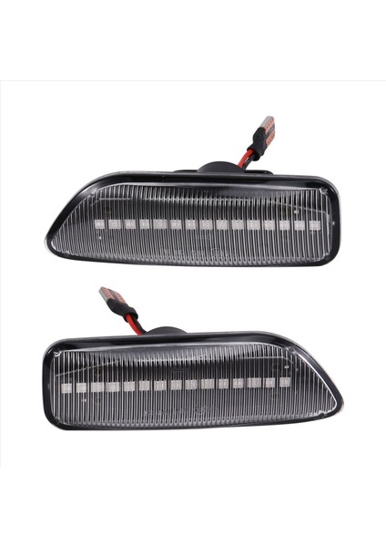 2pcs Akan LED Dinamik Yan Işaretçi Volvo S80 XC90 XC70 V70 S60 2001-2009 Şeffaf (Yurt Dışından) fiyatları