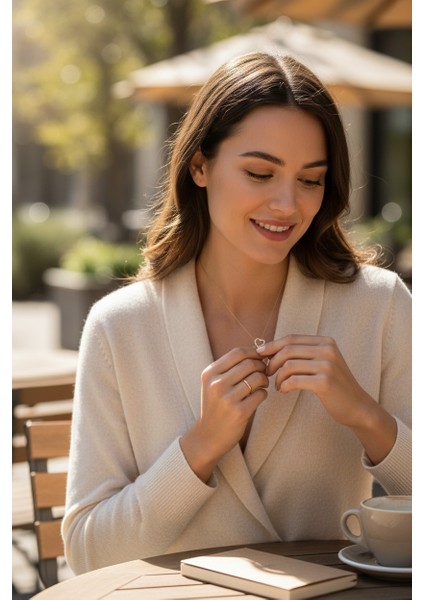 Kalpli Figürlü Zirkon Taşlı 14 Ayar Altın Kolye indirimleri