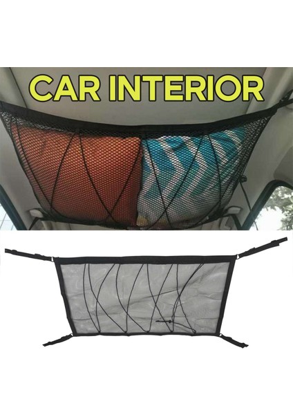 Araba Tavan Depolama Net Cep Çatı Iç Kargo Net Çanta Araba Bagaj Depolama Koruma Ürünleri Depolama Organizatör Siyah (Yurt Dışından) fiyatları