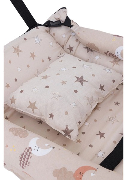 Anne Yanı Hamak Lüks Pamuklu Kumaş Bebeciden fırsatları