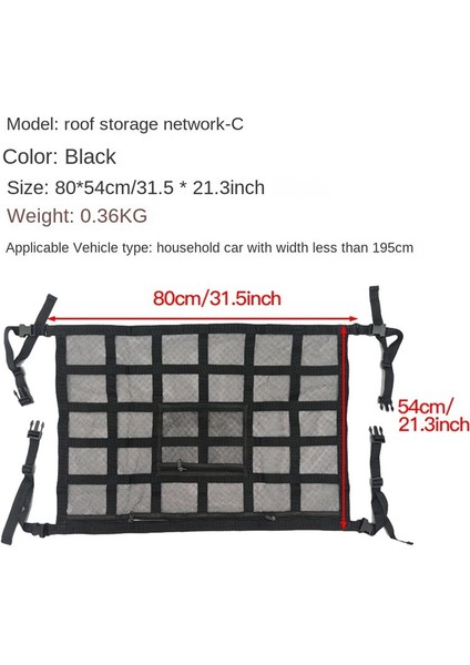 Evrensel Araba Çatı Depolama Mesh Depolama Örgü Cep Araba Çatı Depolama Araç Aksesuarları (Yurt Dışından) fiyatları