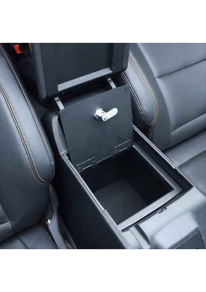 Ford Bronco Için Orta Konsol Kilit Kutusu 2021 2022 2023 Koltuk Köpeği Kutusu Saklama Kutusu Güvenlik Kilidi Organizatör Aksesuarları (Yurt Dışından) indirimleri