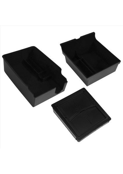 3pcs Center Konsolu Organizatör Tepesi 2021 Tesla Model 3/y Koltuk Emniyeti Cubby Çekmece Depolama Kutusu Aksesuarları (Flock) (Yurt Dışından) fırsatları