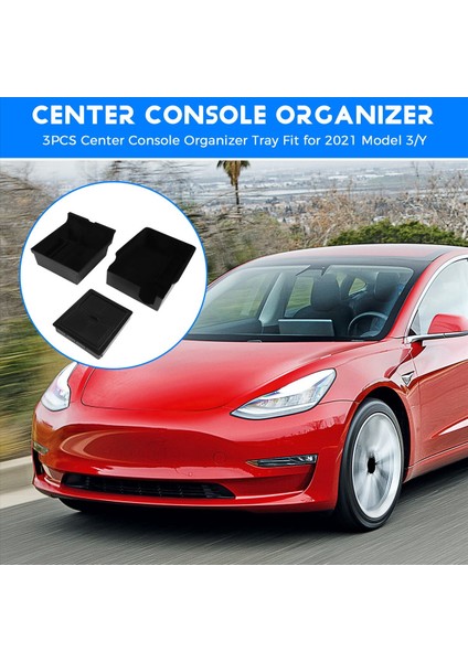 3pcs Center Konsolu Organizatör Tepesi 2021 Tesla Model 3/y Koltuk Emniyeti Cubby Çekmece Depolama Kutusu Aksesuarları (Flock) (Yurt Dışından) indirimleri